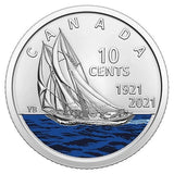 2021 Classic Canadian Unc Coin Set + Set of 3 dimes bluenose double dates3