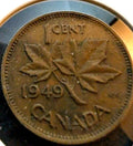 1949 Canada Small Cent Canadian 1 penny coin VERY NICE ! - NumisFind