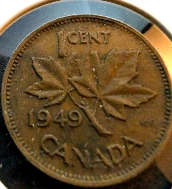 1949 Canada Small Cent Canadian 1 penny coin VERY NICE ! - NumisFind