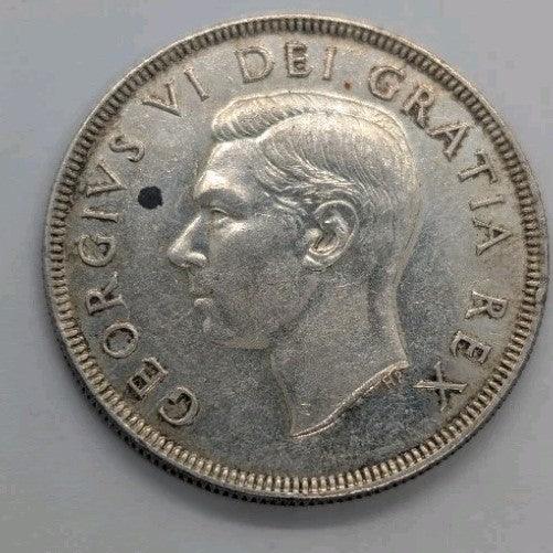 1951 80% Silver Canadian Canada Silver Dollar About Uncirculated AU - NumisFind