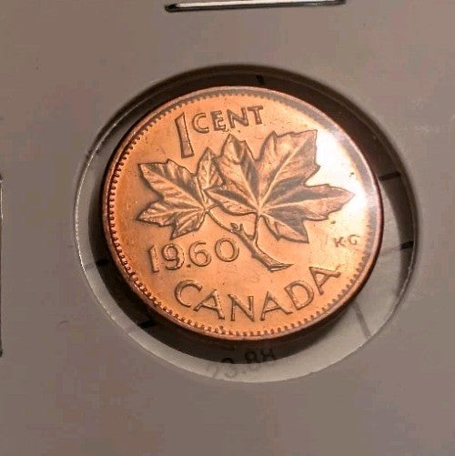Rare Canada 1960 BU Small Cent Penny.0
