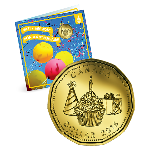 2016 Happy Birthday Canadian Coin Set Mint In Package w/ Special Edition Loonie0