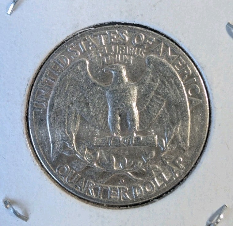 1959-D UNC Mint State 90% Silver quarter USA - 0.9 silver coin1
