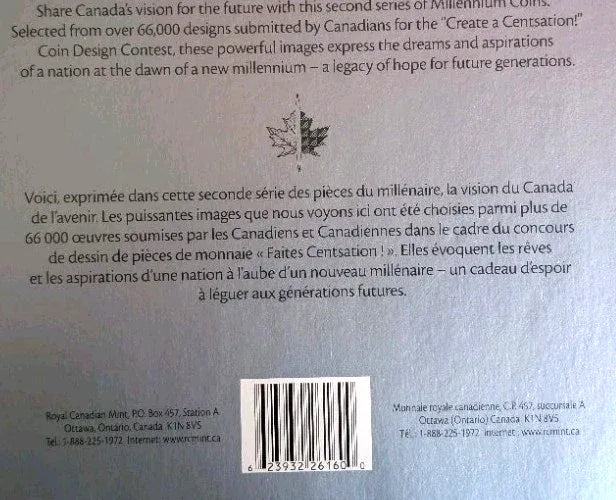FIRST SERIES of the 2000 Canada MILLENIUM 25-Cents SETS -- 13 COIN Collection - NumisFind