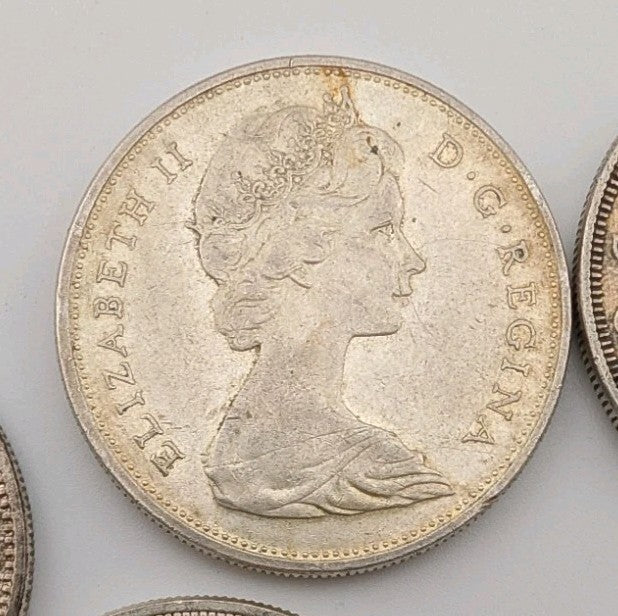 Canadian Silver Dollar Coins .800 $1 - 1 Coin Random Dates 1967 & Older2