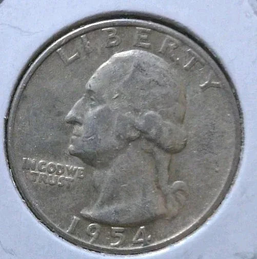 1954D 25C Liberty Quarter Dollar Us Silver Coin Circ - NumisFind