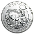 (1) 2013 Canada $5 Dollars 1oz .9999 Silver BU * ANTELOPE * Wildlife Series Coin - NumisFind