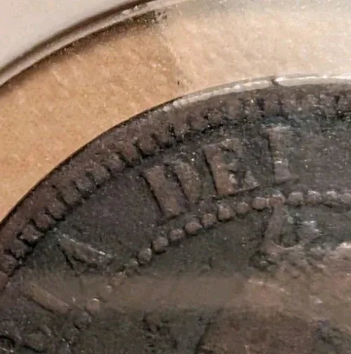 RARE - MINT ERROR - Open D - 1876 H - Canada 1 one cent large penny - G-4 - NumisFind