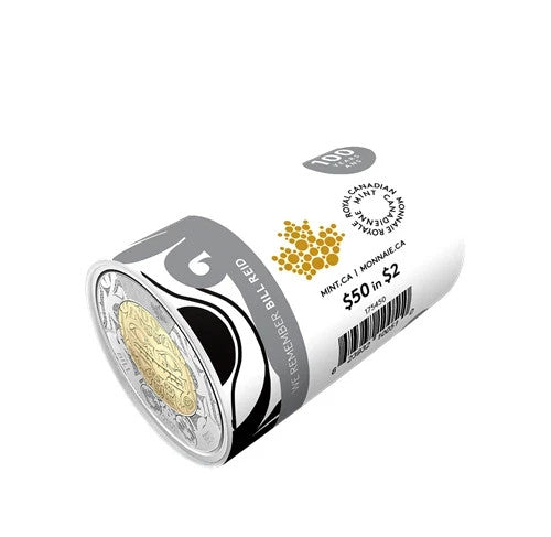 NEW ! 2020 BILL REID Toonie $2 No Color Canada Special Wrap RCM Roll - 25 coins0