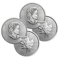 1 oz Canadian Silver Maple Leaf Coin BU (Random Year) Lot of 2 - NumisFind