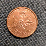 AU/Unc 1998 Canada Penny Small 1 Cent Beautiful0