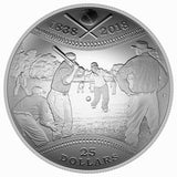 2018 $25 180th Anniversary of Canadian Baseball - Pure Silver Coin0