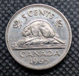 1965 Canada 5 Cent George VI Canadian  Nickel Coin Five Cents0