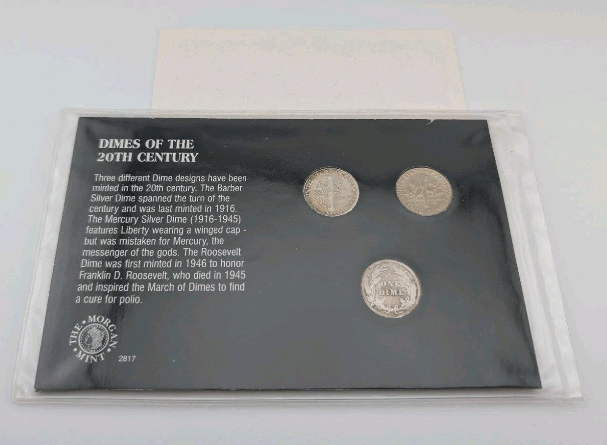 Dimes Of The 20th Century-Barber, Mercury, Roosevelt1
