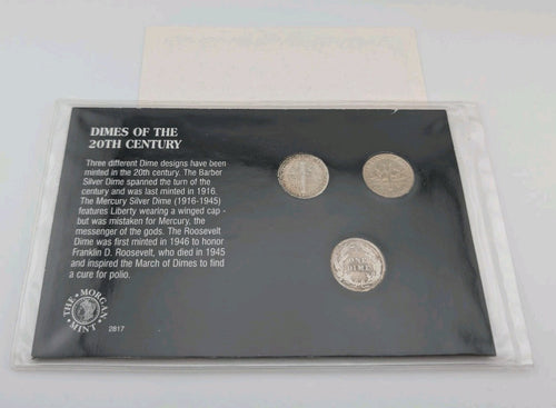 Dimes Of The 20th Century-Barber, Mercury, Roosevelt1