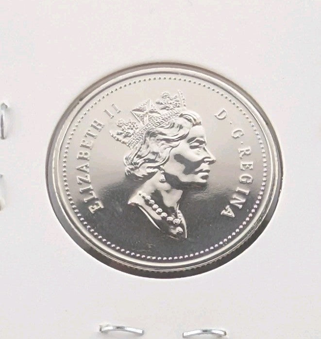 1992 Canada PROOF Caribou Twenty-Five Cents Quarter Coin. MINT UNC 25 Cents1