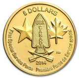 1/10 oz 2014 Devil's Brigade 1st Special Forces FSSF Sealed Fine Gold RCM Coin - NumisFind