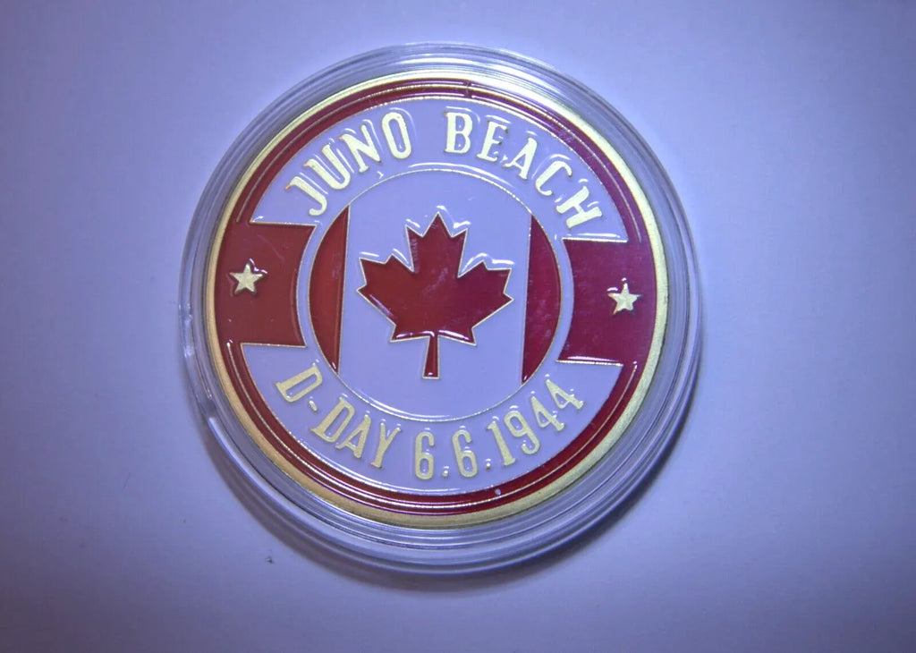 1944 D.Day Juno Beach of Normandy Coin Great Canadian Army Medal - NumisFind