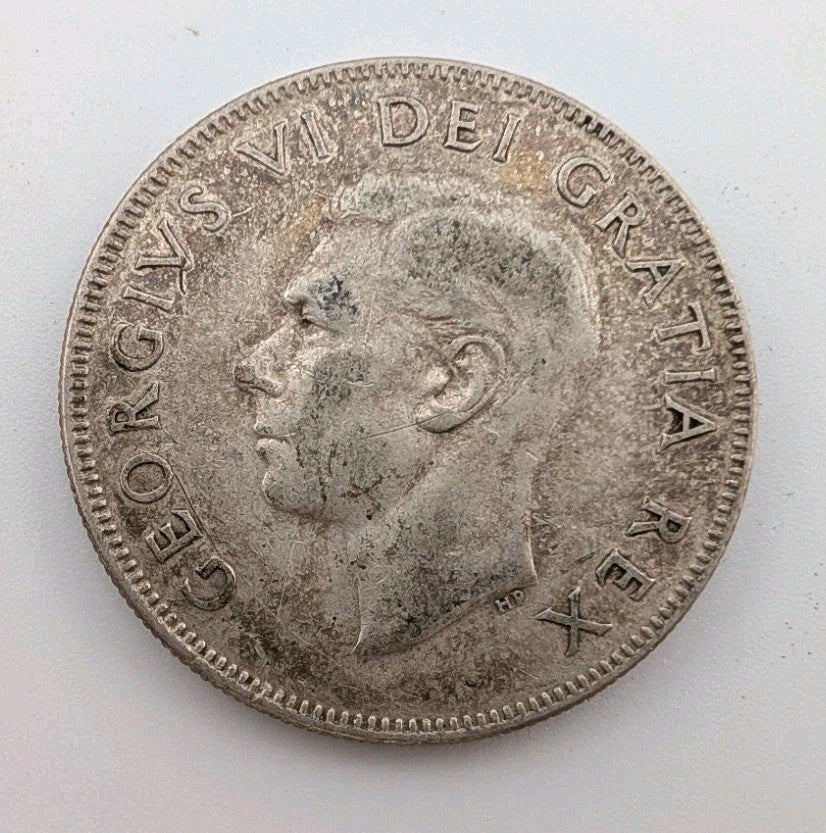 1950 No Design - Canada 50 Cents Silver Coin - 0.3oz of pure Silver1