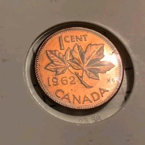Rare Canada 1962 BU Small Cent Penny. - NumisFind