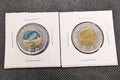 2017 Canada $2 Dollar - Toonie Set of 2 - Colour and Non-Colour0
