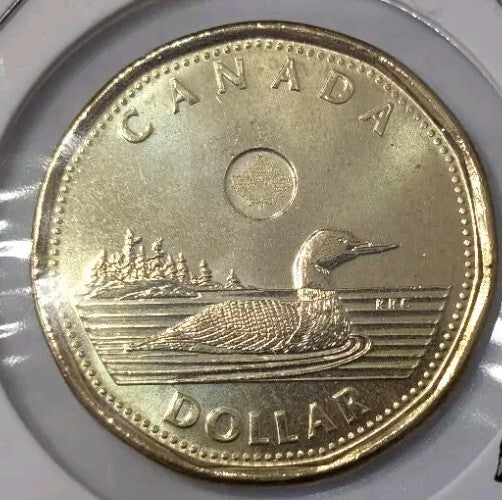 ERROR #4354  - Die Chip On The First R Of RRC - 2018 Canada 1$ BU2