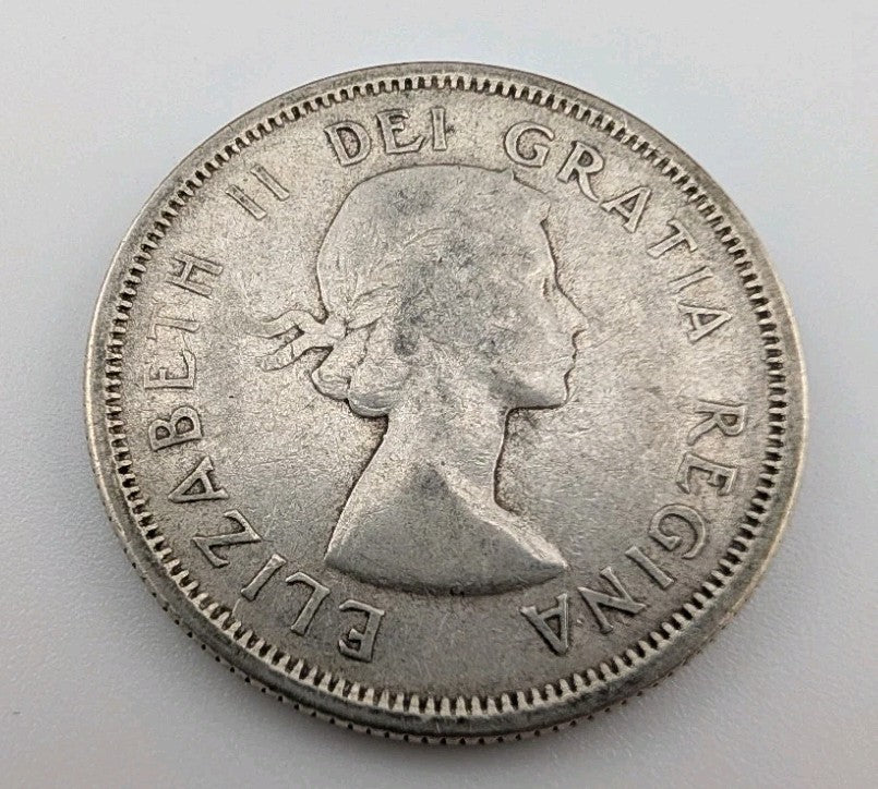 Canada 1962 25 Cents 25c Canadian Caribou Quarter Coin - 80% Silver - ASW .150oz1