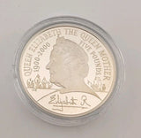 2000 Royal Mint 5 Pound Silver Coin - The Queen Mother Centenary Year2