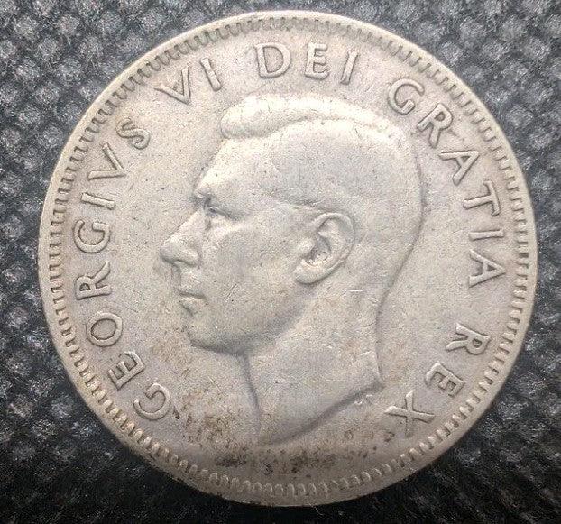 Canada 1949 25 Cents 25c Canadian Caribou Quarter Coin - 80% Silver - ASW .150oz - NumisFind
