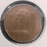 1980 Canada Penny Clipped Planchet Mint Error Coin Elizabeth II 1 Cent1