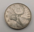 Canada 1952 25 Cents 25c Canadian Caribou Quarter Coin - 80% Silver - ASW .150oz0