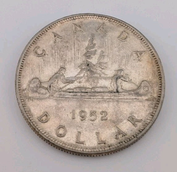 1952 Canada Silver Dollar – George VI “Voyageur” Design | Nice Collector Grade0