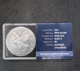 2025 $1 ASE American Silver Eagle Lunar Dragon Chaos 1oz Coin w COA  Mint:2501