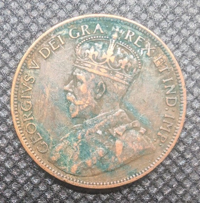 CANADA 1918 LARGE 1 ONE  CENT « KING GEORGE V » VF-201