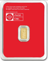 2024 Coca-Cola Classic 0.5 g - 99.99% Pure Gold Bar in TEP1