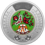 CANADA  2 DOLLAR COIN 1 COLOURED 2023. 1952-2022 CENTENNIAL INDIGENOUS0
