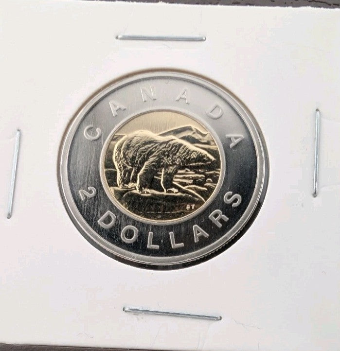 Canada 2006 $2 Polar Bear ( Double Dated at Bottom ) Specimen Uncirculated1