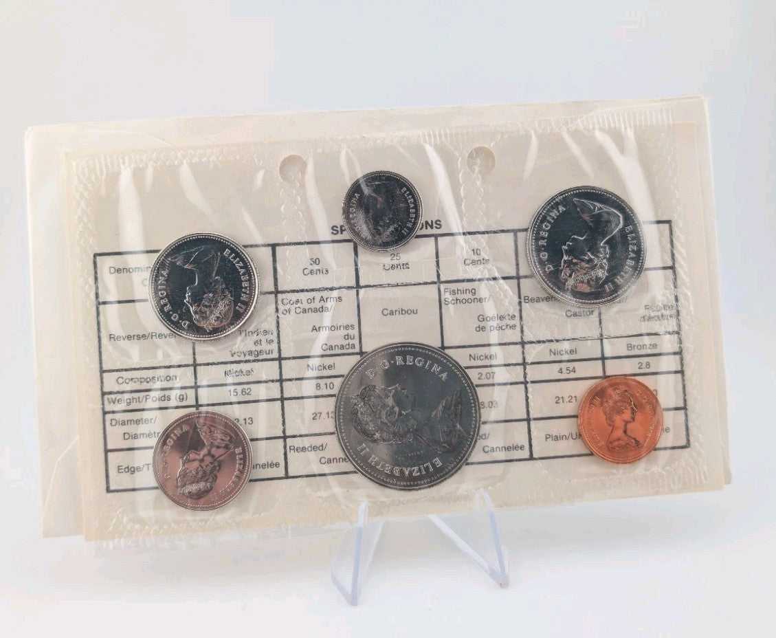 1981 Canada Prooflike 6 Coin Original Set with Certificate1