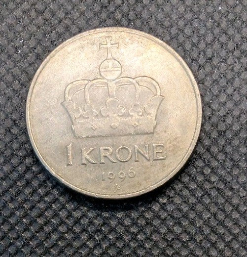 1996 NORWAY 1 KRONE COIN0