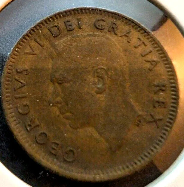 RARE - MINT ERROR - Rotated Die - 1950 Canada Small Cent Canadian 1 penny coin - NumisFind