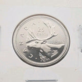 1992 Canada PROOF Caribou Twenty-Five Cents Quarter Coin. MINT UNC 25 Cents0