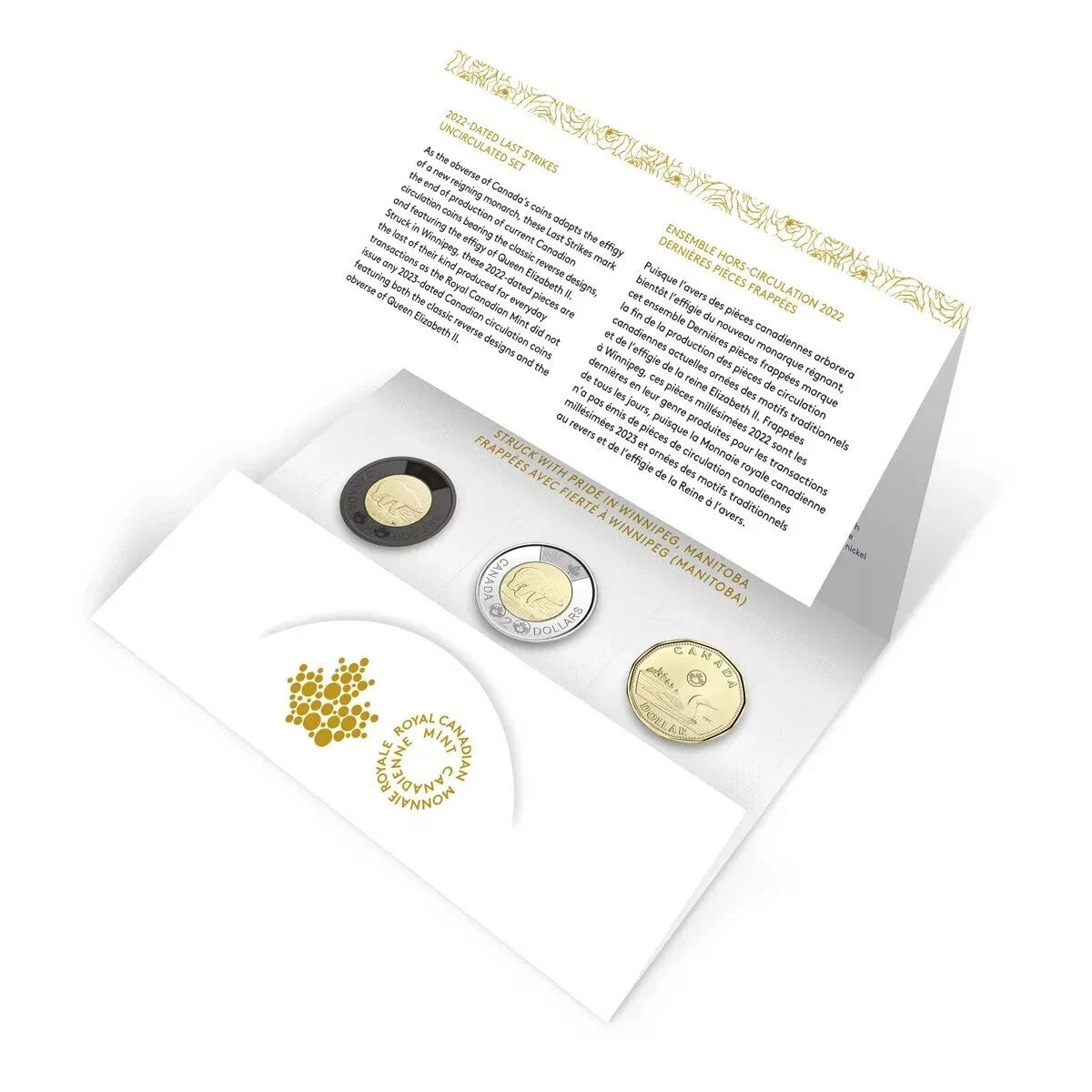 2022 QEII Queen Elizabeth Last Strikes Coin Set in Original RCM Packaging!!2