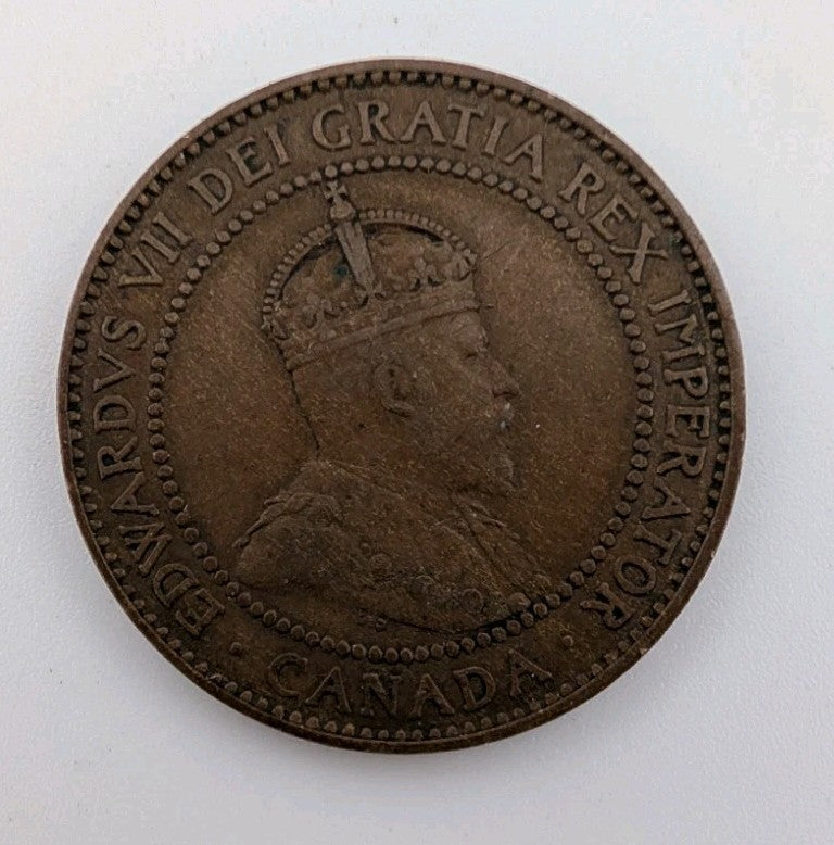 CANADA - 1908 Large Canadian 1 Cent Penny - G-41