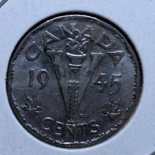 1945 Canada 5 Cent George VI Canadian Nickel Coin Five Cents - NumisFind