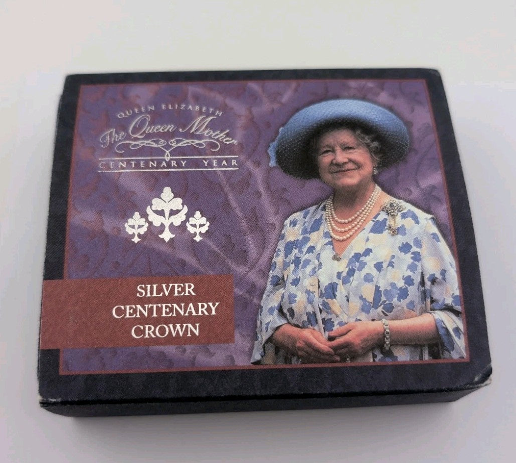 2000 Royal Mint 5 Pound Silver Coin - The Queen Mother Centenary Year0