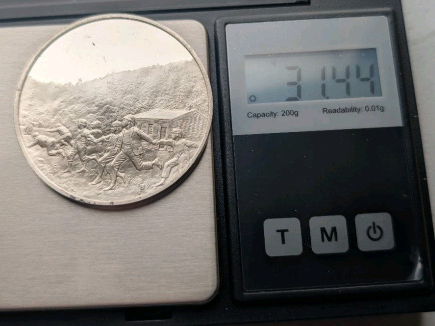 Sterling Silver Medal 31.5g - Snap The whip 1872 Winslow Homer - Proof finish3
