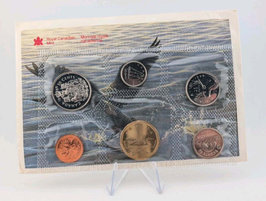 1989 Canada Royal Canadian Mint Uncirculated Coin PL Set Proof Like Coins Set0