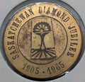 Canada 1905-1965 Saskatchewan Diamond Jubilee Brass Token - NumisFind