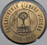 Canada 1905-1965 Saskatchewan Diamond Jubilee Brass Token - NumisFind