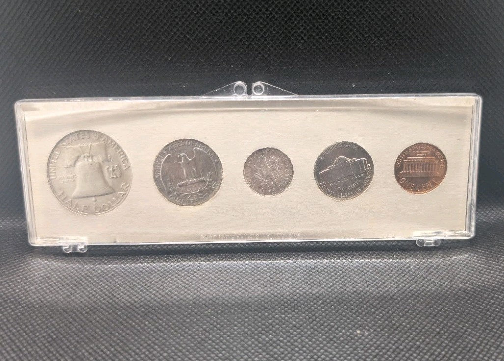 USA 1959 Silver Coins Year Set Uncirculated  w/90% Silver mint set US1